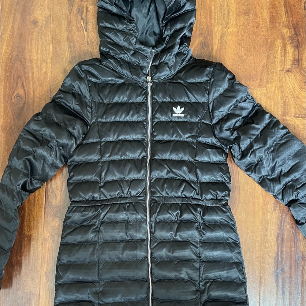 Adidas womens hooded puffer jacket